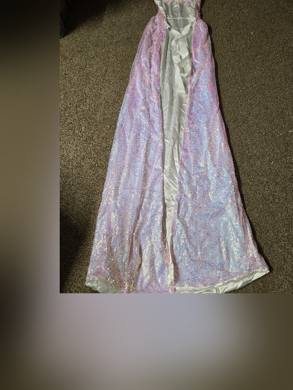 sparkly Pink hooded costume cape